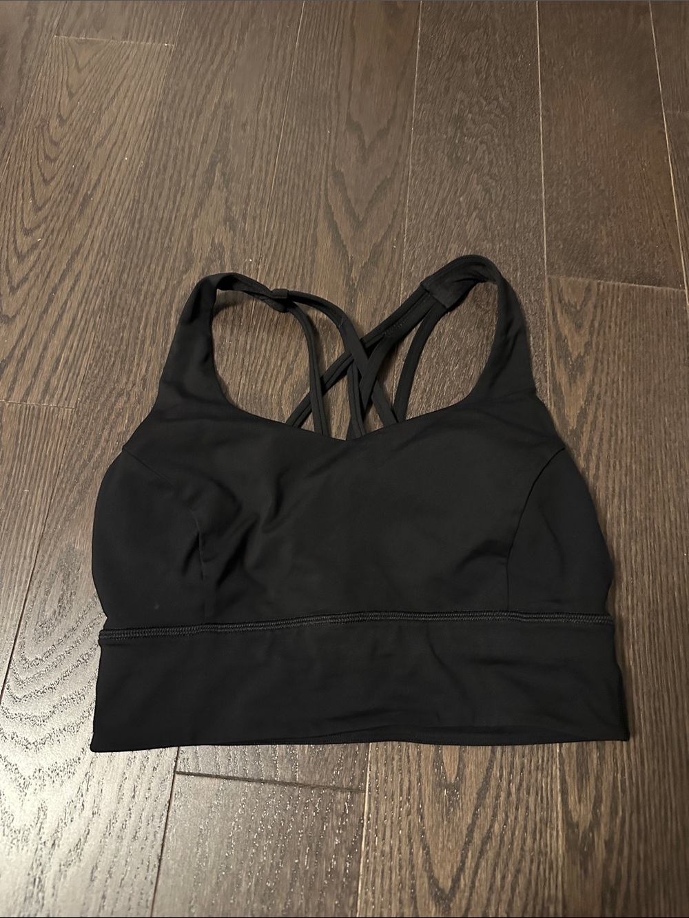 Lululemon Free to Be Serene Longline Bra Light Support C/D Cup - Black Sportsbra